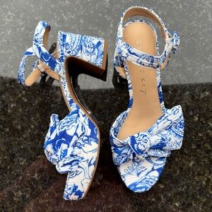 🫐Copper Key Lux Printed Chiffon Bow Platforms